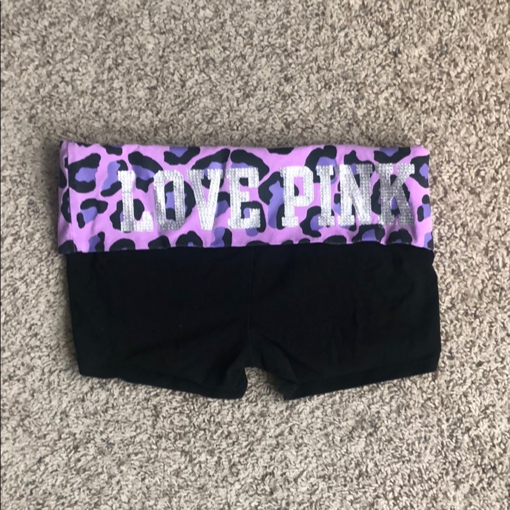 PINK yoga shorts
